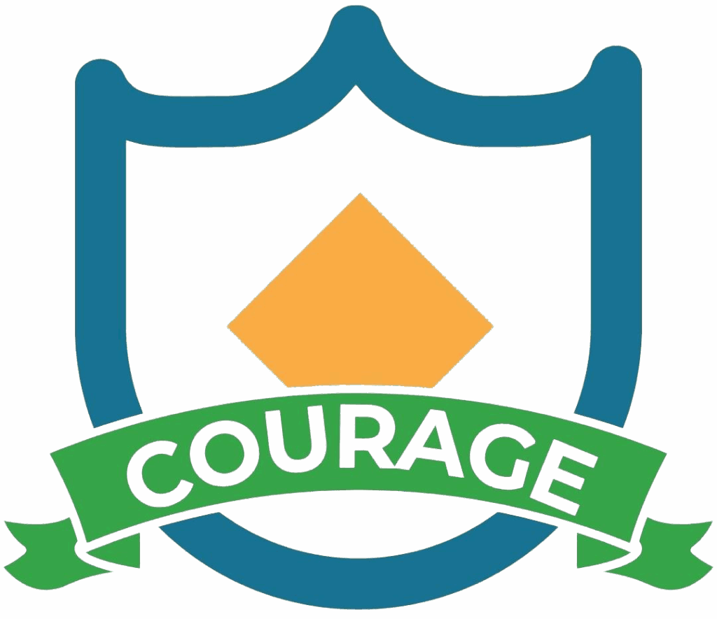 courage award shield icon