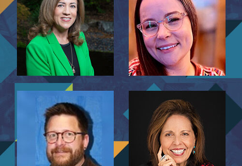 headshots of 4 keynote speakers