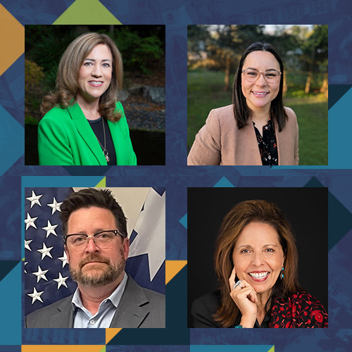 headshots of 4 keynote speakers